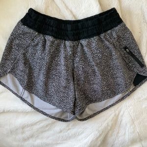 Lululemon black pattern shorts